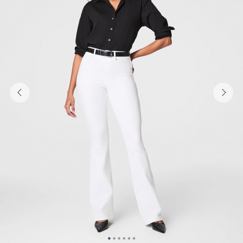 NWT SPANX White Flare Jeans size M